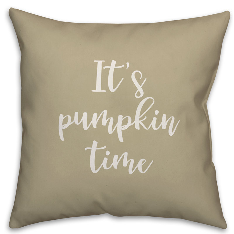  Coussin It's It's Pumpkin Time, Beige, Coussin décoratif
