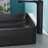  14.3" x 14.3" Black Square Vessel Bathroom Sink with Pop Up Drain