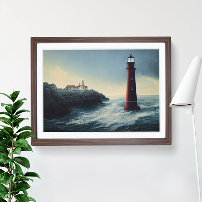 Dramatic Lighthouse - Single Picture Frame Print