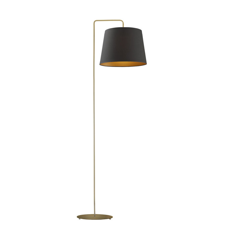 Ronja 156 H cm Task Floor Lamp, Black, Gold