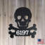 Fixation murale Scull and Bones