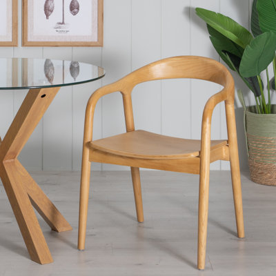 Kinzel 43cm H Solid Wood Backless Armchair