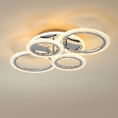 Elora 4 - Light 58cm Unique Acrylic LED Flush Mount