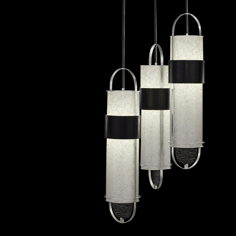 Bond 6 - Light LED Pendant, White, Black/Silver