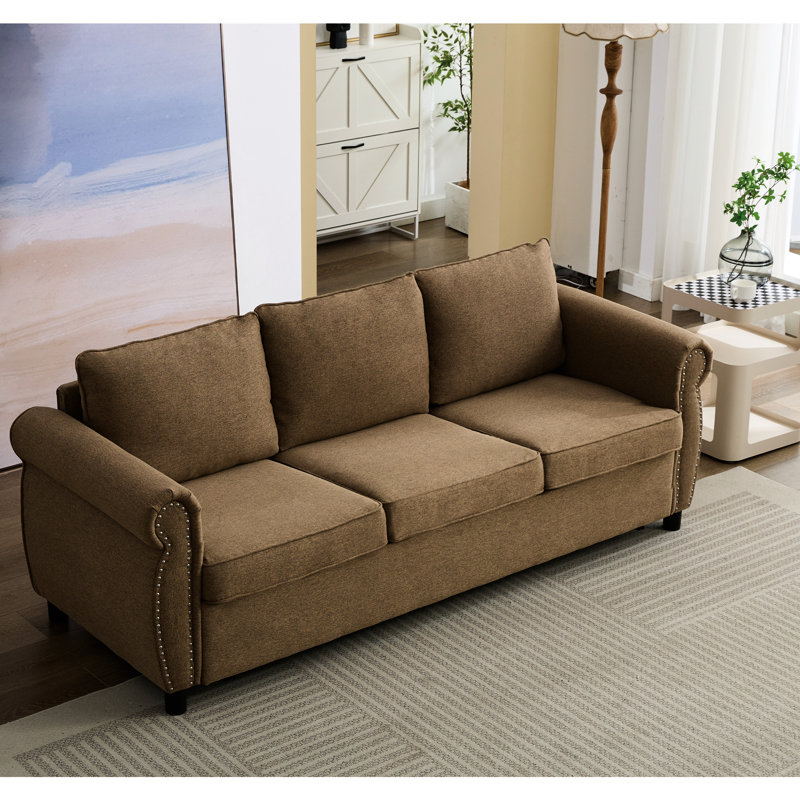 Canapé convertible 81,5 po Almaraz, Brun