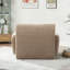 Chaise d'appoint moderne à rayures verticales en chenille rembourrée, canapé-lit simple désossé, fauteuil de lecture confortable avec sièges profonds