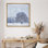 «Winter French Country Forest Trees Snowy Landscape Vintage Farmhouse», reproduction d'art sur toile encadrée