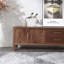Meuble télé simple moderne en noyer noir-105358600