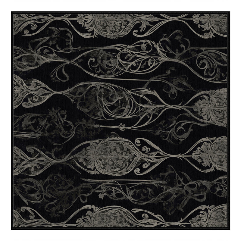 Tapis gothique à pétales, Carré 8 pi