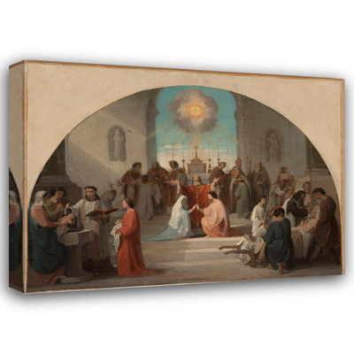 "Les sept sacrements" par Paul Jourdy - Toile tendue avec châssis