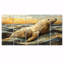 Sceau inuit dans des tons de jaune et de brun - ensemble d'art mural-677518753