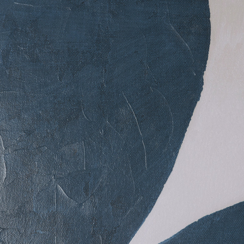 «Dreamy Blues I» par Stacy Daguiar, œuvre d'art encadrée texturée matte sous verre
