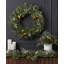 Mixed Mica Foliage with Blueberries and Harmony Bells 30in Wreath Pre-Lit Fairy Lights B/O