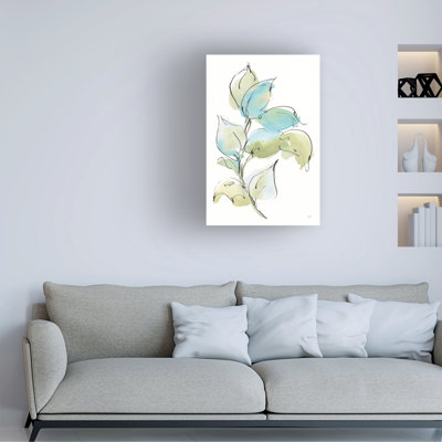Art mural sur toile «Bachelor feuilles»