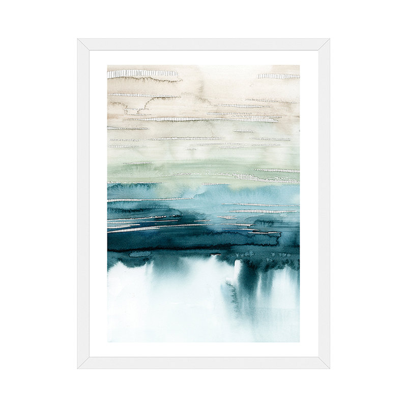 « organic cascade i » par grace-pop, impression, H 24 po x l 16 po x P 1 po, Papier avec cadre blanc