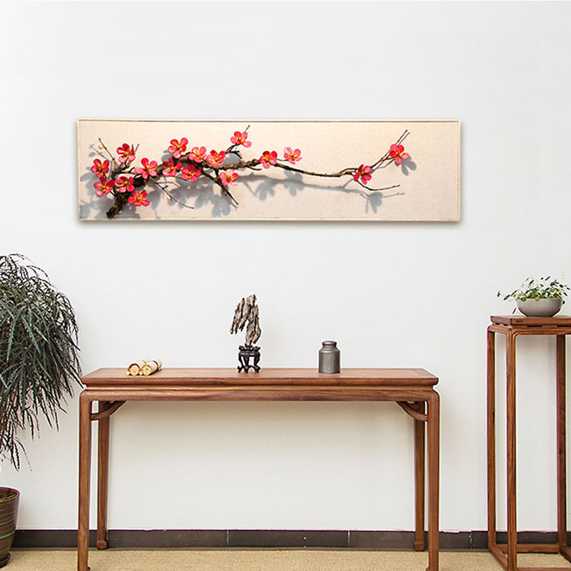 Nouvelle décoration murale créative de style chinois, H 14,56 po x l 53,93 po x P 1,18 po