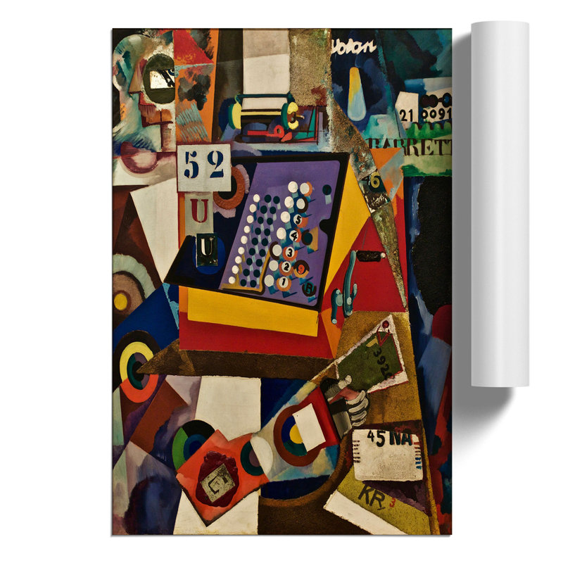 Composition Vol.3 by Amadeo De Souza-Cardoso - No Frame Painting, 42cm H x 30cm W x 0.1cm D
