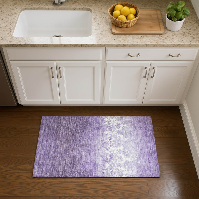 Premium Machine Washable Millbrook AMF1959 Damask Rug, Rectangle 1'8" x 2'6"