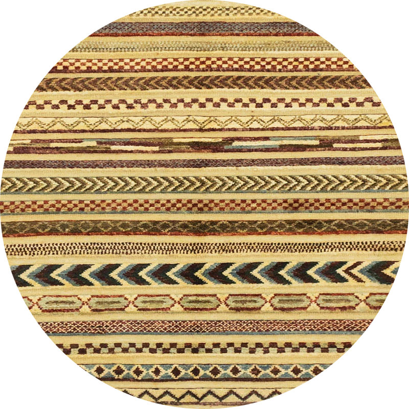Abstract Indoor Rug, Round 8'