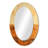 Black Simplicity In Nature African Landscape III - Large Oval Wall Mirror On Metal-1770262413