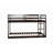 Solid Wooden Twin Over Twin Floor Bunk Bed With Ladder, Strengthened Slats, And  For Maximum Stability And Space Efficiency-2054901831