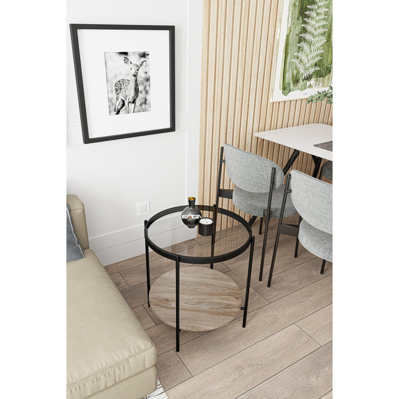 Siyan End Table, Antique Pine