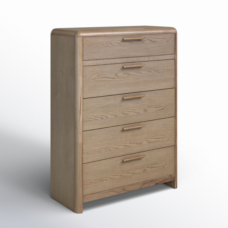 Furano Five Drawer Wood Chest