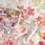 Housse de couette en coton très grand / très grand avec aquarelle à motif floral et attaches de coin imprimées 3 pièces
