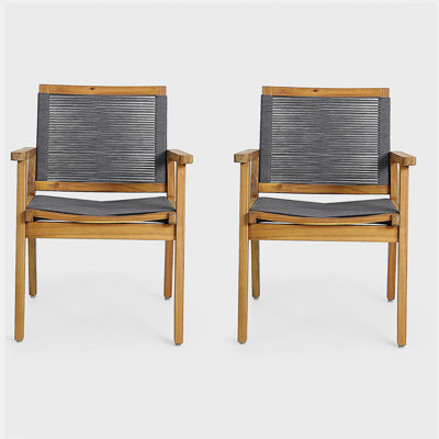 Chaise de salle à manger MCGILL (ensemble de 2), capacité de 400 lb