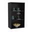 Armoire murale avec tablettes ouvertes pour le salon - Rangement noir dans différentes pièces-515259029
