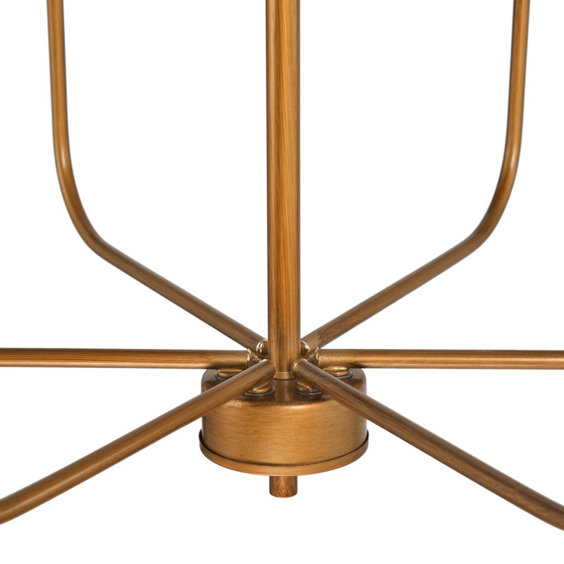 Lustre de style campagne moderne à 6 lumières de style bougie Reagan