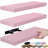 Sorbus Floating Shelves for Wall – 16 Inch Floating Shelf for Kitchen, Bedroom, Living Room, Bathroom, Home & Wall Decor - Mounted Bathroom Shelves with Invisible Brackets - 3 Pack - Soft Pink-125355504-125355505