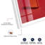 Décoration murale Ruby Flame I Shadowbox Print par Notoriart, cadre blanc, 37 x 55-752574496-752574686