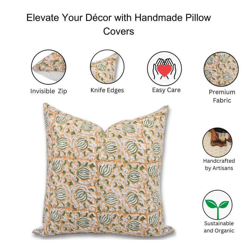 Linen Lumbar Indoor/Outdoor Pillow Cover, 20" x 20"