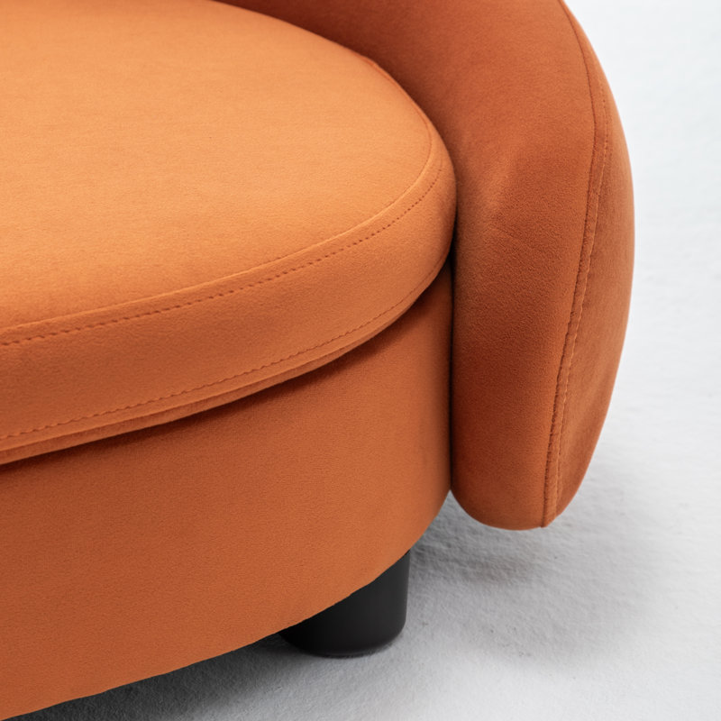 Lit pour chien Malcolm Elegant Rectangle, Orange