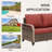  Jahtavious 77.6'' Wicker Outdoor Patio Sofa Couch with Cushions-1193291184