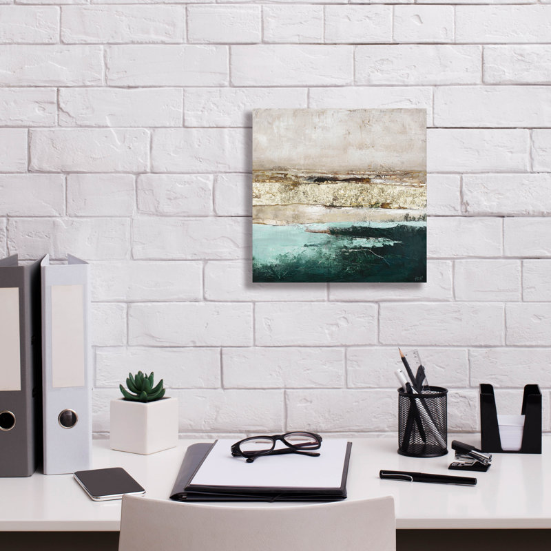  «Turquoise Pools» par Design Fabrikken, art mural sur toile, H 12 po x l 12 po
