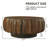 Round Solid Wood Carved Coffee Table