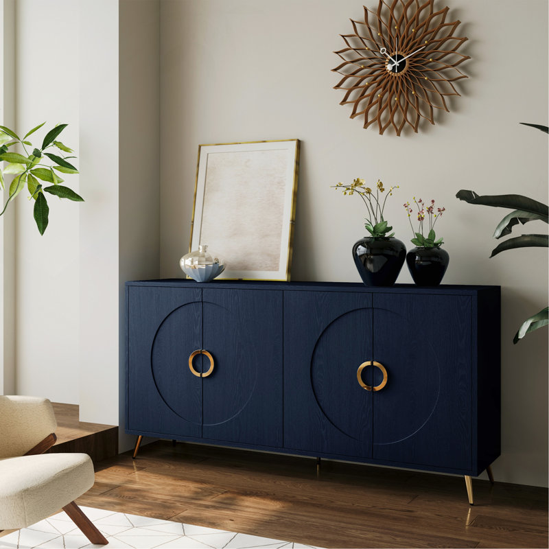 Nishawn 59.84'' Sideboard, Navy Blue