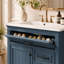 Meuble-lavabo Mavessa de 30 po avec comptoir en céramique, meuble-lavabo autoportant à un seul lavabo avec tiroir rabattable, 2 tiroirs, tablette réglable, porte-accessoires et porte à fermeture amortie-2093626185