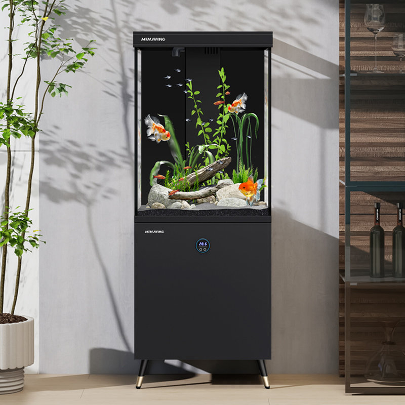 Réservoir d'aquarium léger en aluminium, Noir, 10,57 gallons (H 52,09 po x l 15,87 po x P 16,57 p