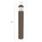 39.6 in. Bronze Round Dome LED Bollard Path Light with Photocell