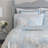 Laura Ashley Kenna Cotton Reversible Blue Quilt Set-1866484532