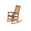Wooden Patio Rocking Chair with slat Backrest-1527545677