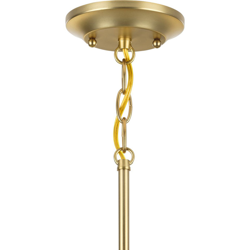 Westland 1 - Light Single Pendant, Natural Brass, 12.75" H x 9.75" W x 9.75" D