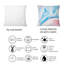 Coussin bleu et rose-436329609