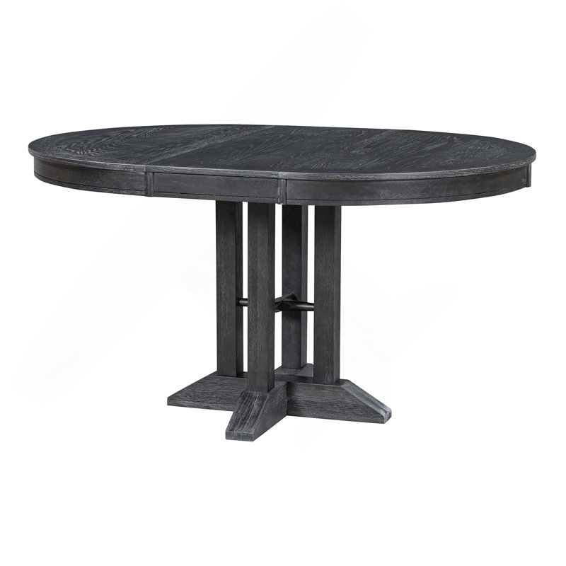 Table de salle à manger à rallonge Farmhouse, Noir