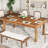 Casellas Solid Wood Base Dining Table