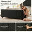 Modern Velvet Upholstered Platform Bed-132393761-132393764