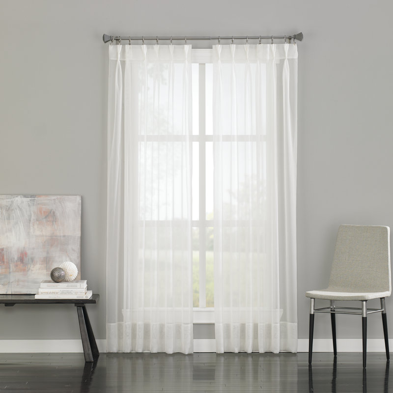 Rideau simple Curtainworks, L 29 po x L 84 po, Blanc